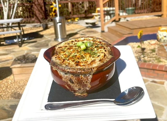 Baked Bermuda Onion Leek Soup B.